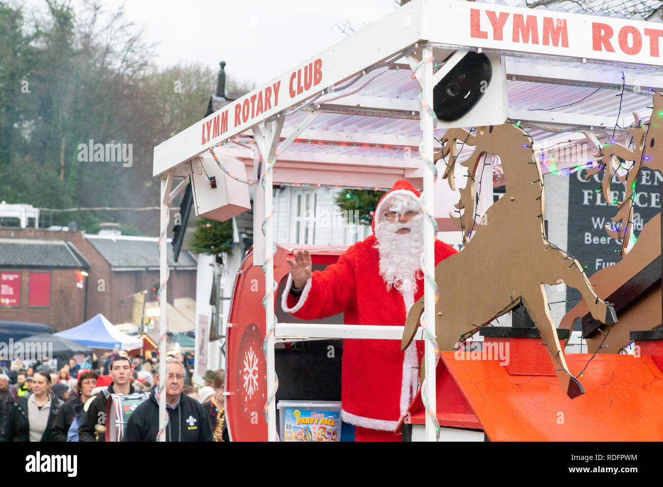 Sabato 08 Dicembre 2018 - T egli annuale Dickensian Lymm Festival in Lymm, Cheshire, Inghilterra, Regno Unito. Foto Stock