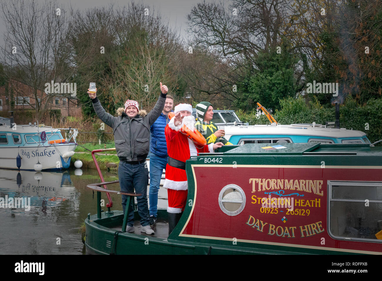 Sabato 08 Dicembre 2018 - T egli annuale Dickensian Lymm Festival in Lymm, Cheshire, Inghilterra, Regno Unito. Foto Stock