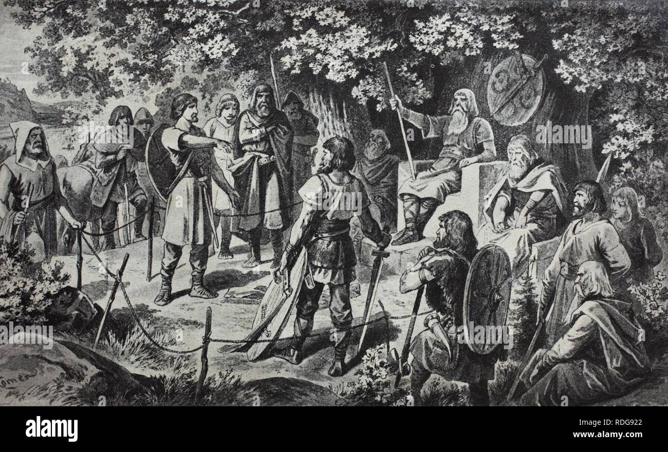 Il giorno del giudizio nel Medioevo, storico illustrazione, 1656 Foto Stock