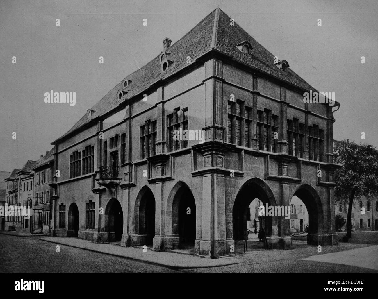 Municipio di Ensisheim, Alsazia, Francia, fotografia storica da circa 1900 Foto Stock