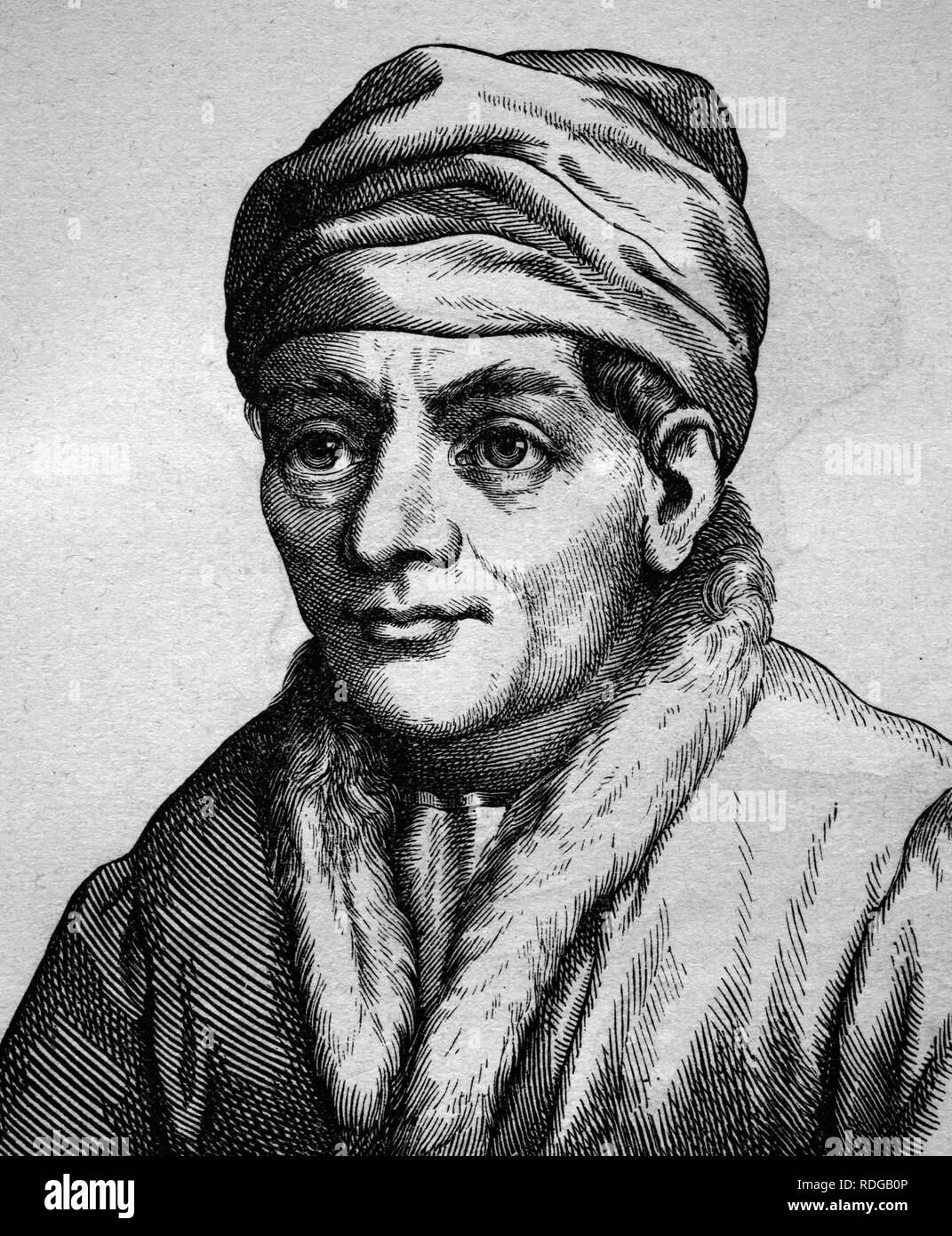 Johannes Regiomontanus, Camillo Johann Mueller aus Koenigsberg, matematico e astronomo, 1436 - 1476 Foto Stock