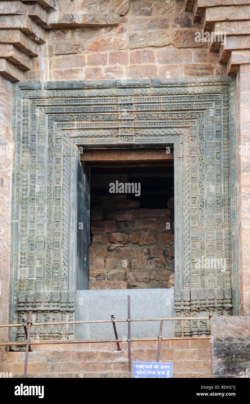 Ingresso alla struttura del tempio del sole tempio, Konark. Foto Stock