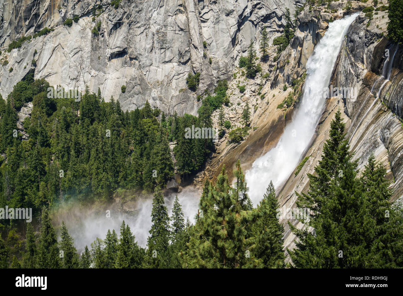 Nevada Falls, del Parco Nazionale Yosemite in California Foto Stock