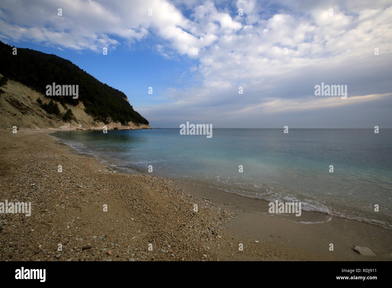 Sassi Neri Spiaggia Riviera Del Conero Mare Adriatico