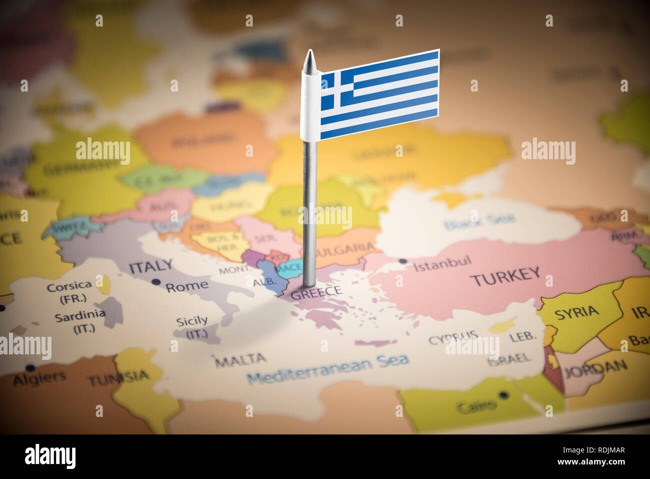 Mappa politica della grecia immagini e fotografie stock ad alta ...