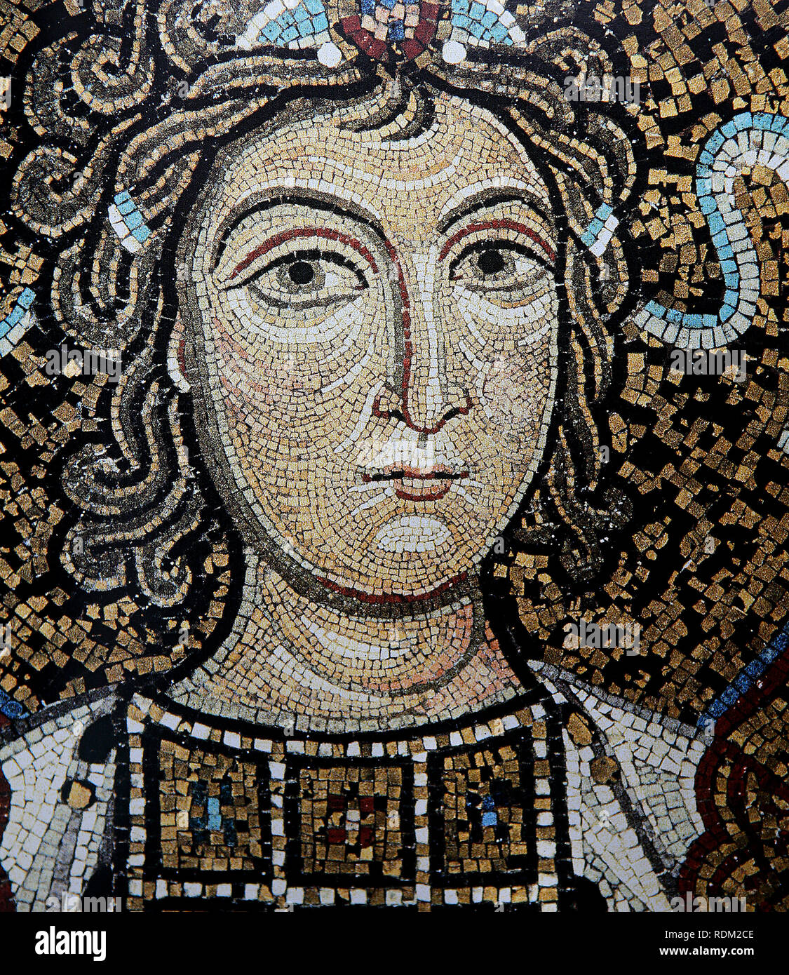 PALERMO, SICILIA, dicembre 02, 2015 : mosaico bizantino nella cappella palatina, il palazzo dei normanni, dicembre 02, 2015 a Palermo, Sicilia, Italia Foto Stock