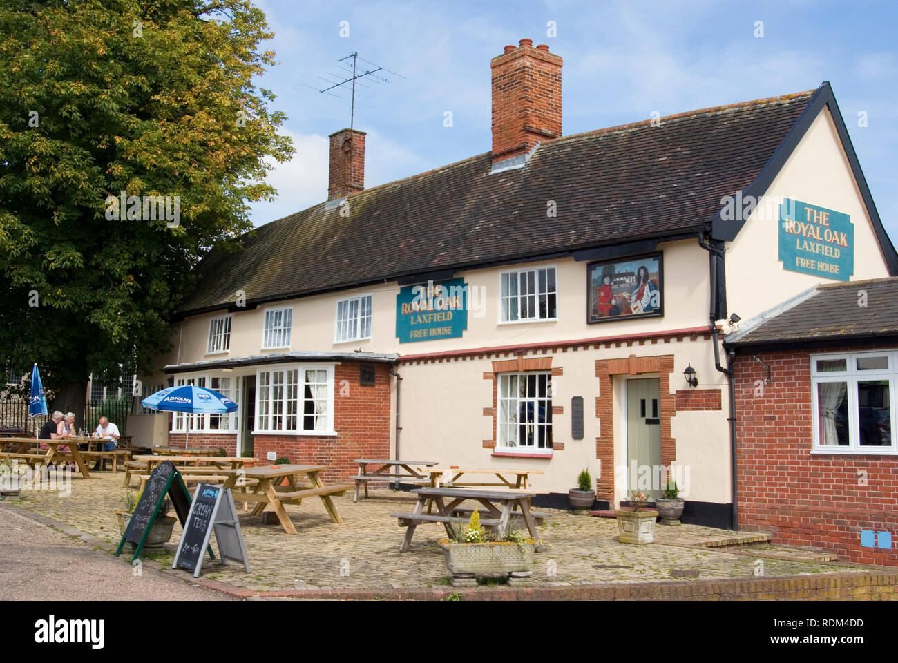 Il Royal Oak Pub, Laxfield Foto Stock