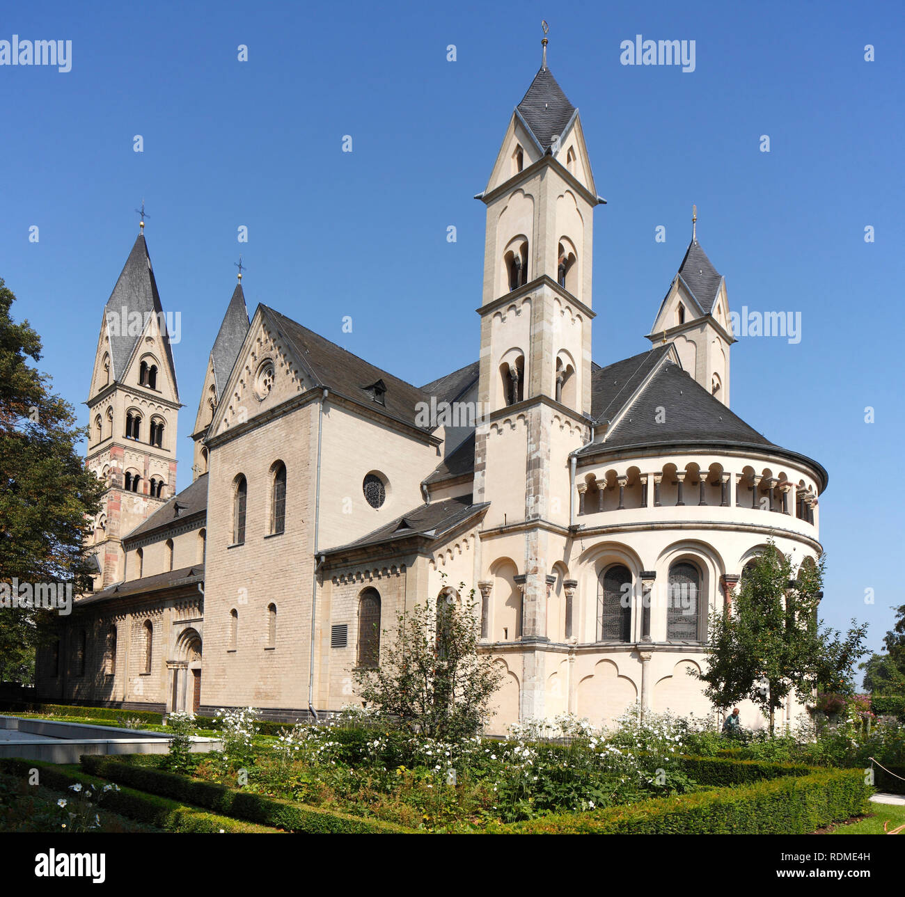 Basilica di San Kastor, Coblenza, Renania-Palatinato, Germania ho Basilika San Kastor, Coblenza, Renania-Palatinato, Deutschland I Foto Stock