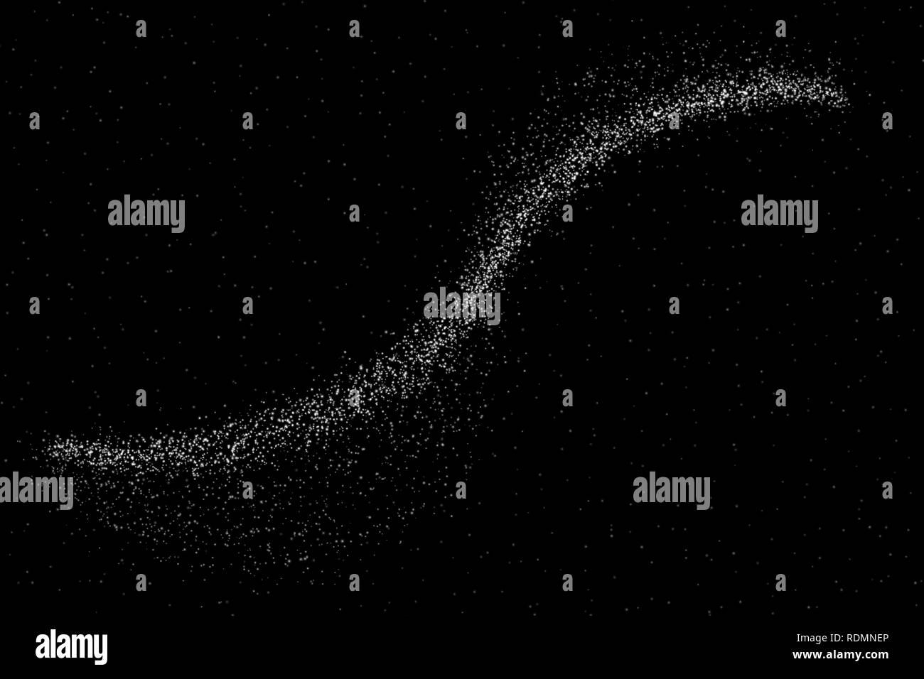 Incandescenza effetto luce di stelle burst con bagliori isolati. magic le particelle di polvere. Illustrazione Vettoriale frizzante di coda di cometa Illustrazione Vettoriale