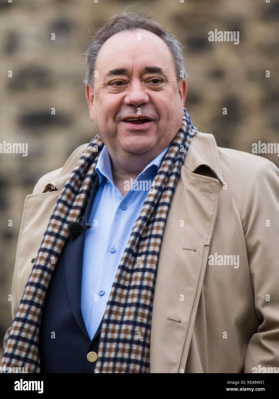 MPs su College Green per interviste, Westminster. Dotato di: Alex Salmond dove: Londra, Regno Unito quando: 18 Dic 2018 Credit: Wheatley/WENN Foto Stock