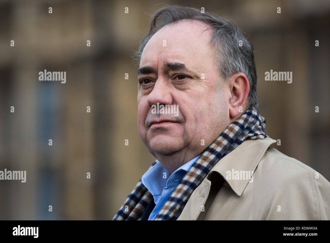 MPs su College Green per interviste, Westminster. Dotato di: Alex Salmond dove: Londra, Regno Unito quando: 18 Dic 2018 Credit: Wheatley/WENN Foto Stock