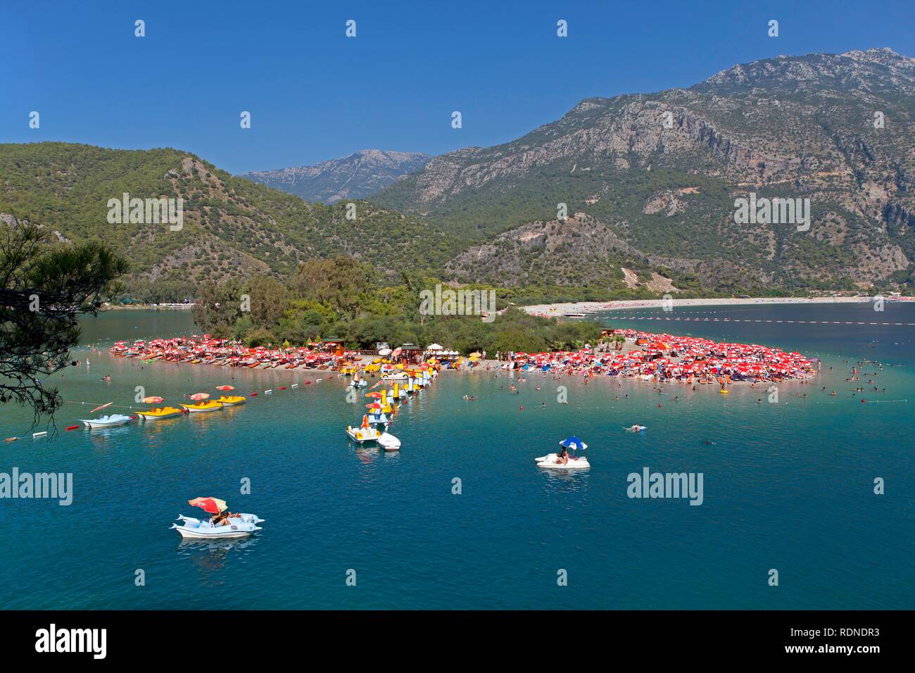 Oeluedeniz Bay nei pressi di Fethiye, costa ovest della Turchia, Asia Foto Stock