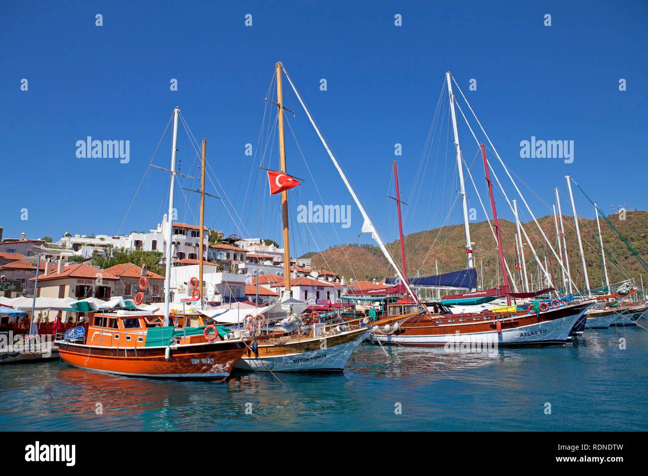 Porto, Marmaris, Turchia egea, Turchia, Asia Foto Stock
