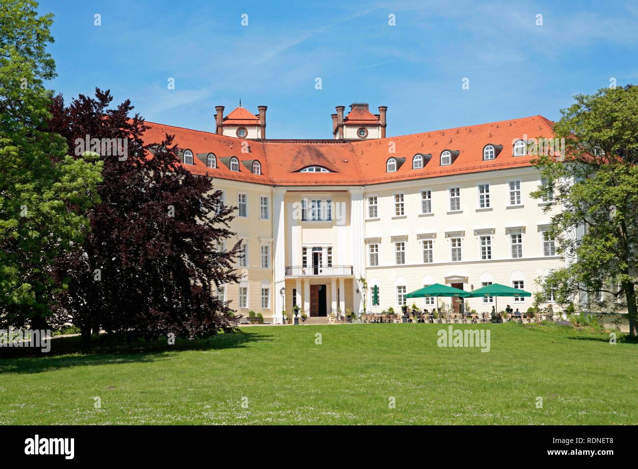 Castello di Luebbenau, Spreewald, Brandenburg Foto Stock