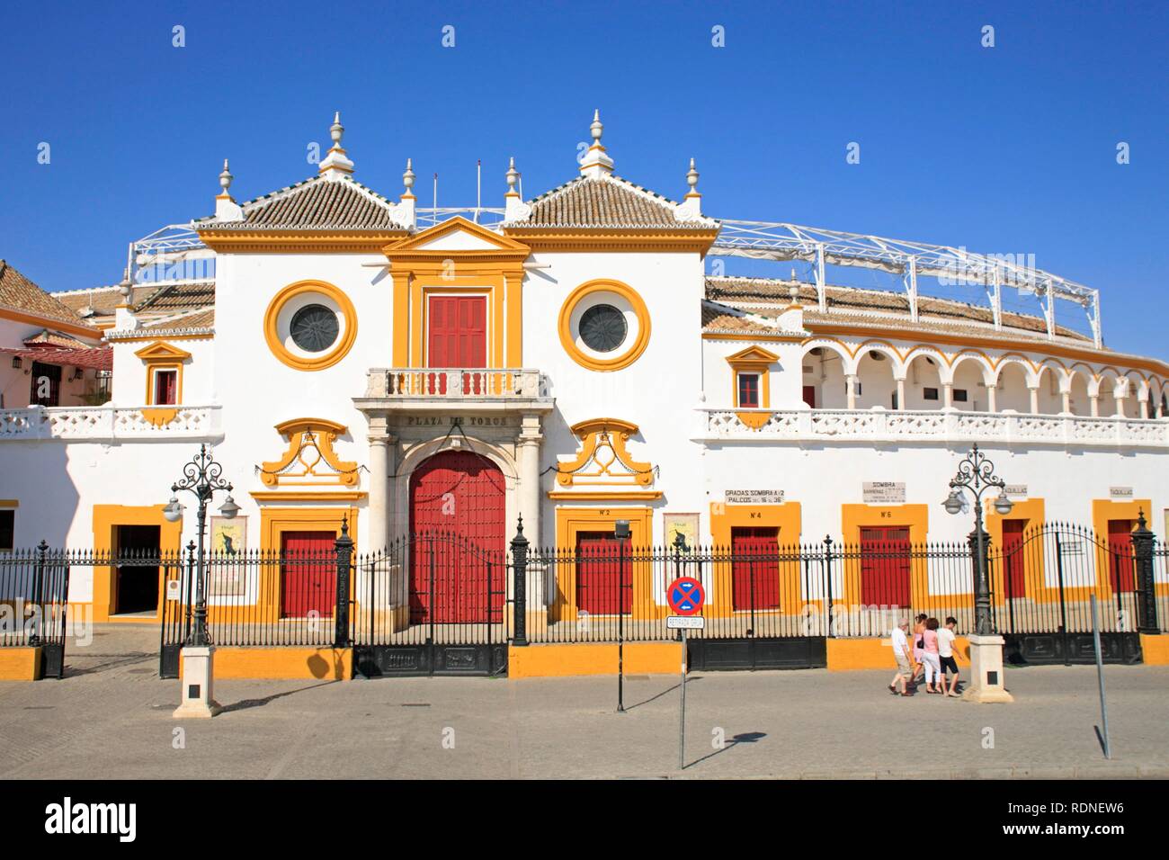Arena dei tori Maestranza, Sevilla, Andalusia Andalusia, Spagna meridionale, Europa Foto Stock