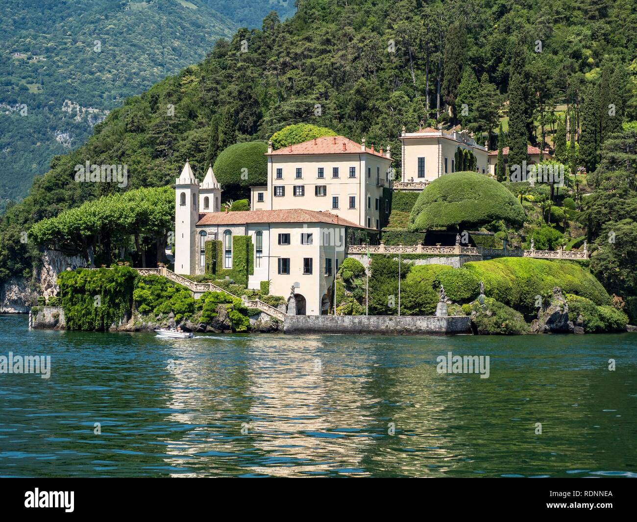 Termezzo, Villa del Balbianello, Lago di Como, il lago di Como in provincia di Como, Lombardai, Italia Foto Stock