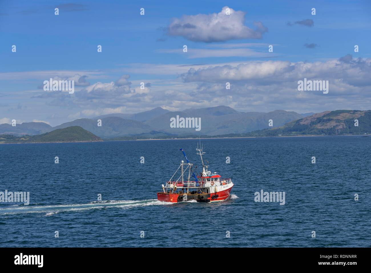 Barca da pesca, Oban, Scotland, Regno Unito Foto Stock