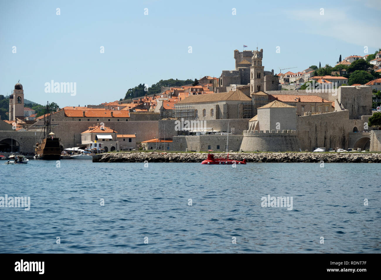 Porto di Dubrovnik Foto Stock