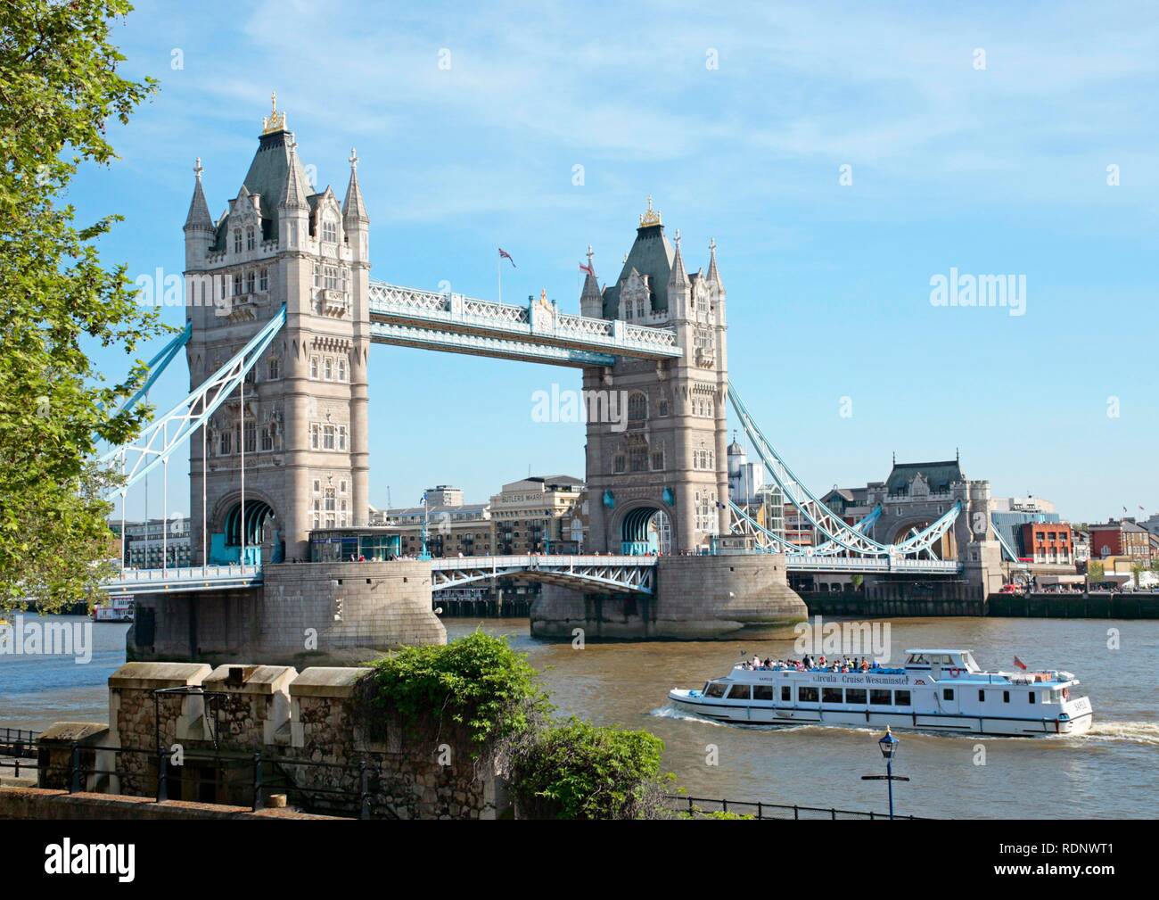 Il Tower Bridge di Londra, Inghilterra, Gran Bretagna, Europa Foto Stock