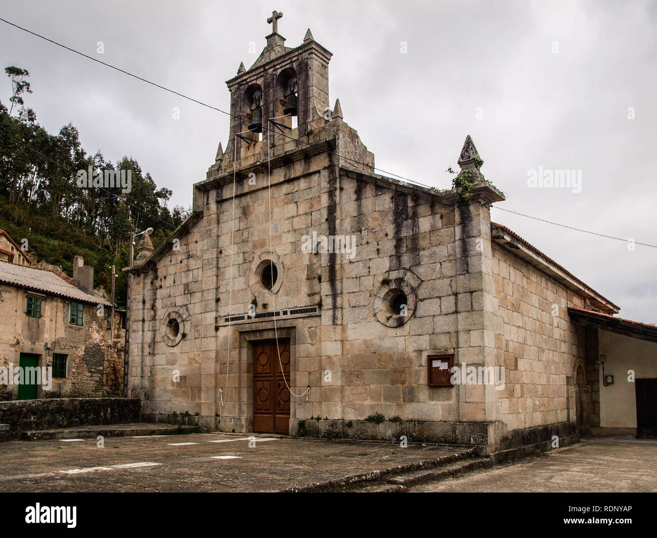 Santo Tomas de Monteagudo chiesa in Arteixo (Spagna) Foto Stock