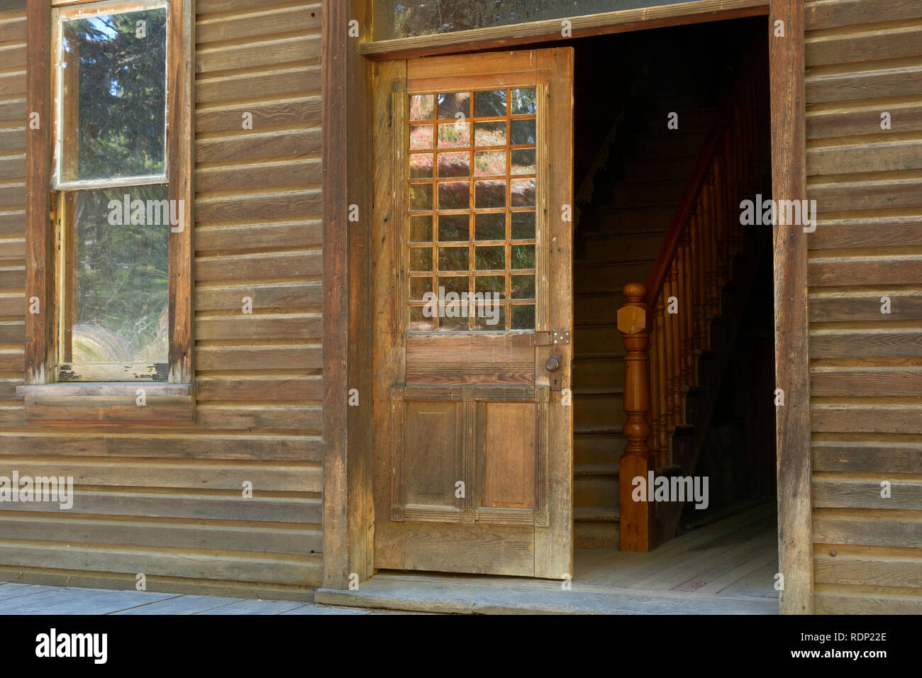 MT00280-00...MONTANA - Il J.K. Wells Hotel presso la storica città fantasma di granato, un Bureau of Land Management. Foto Stock