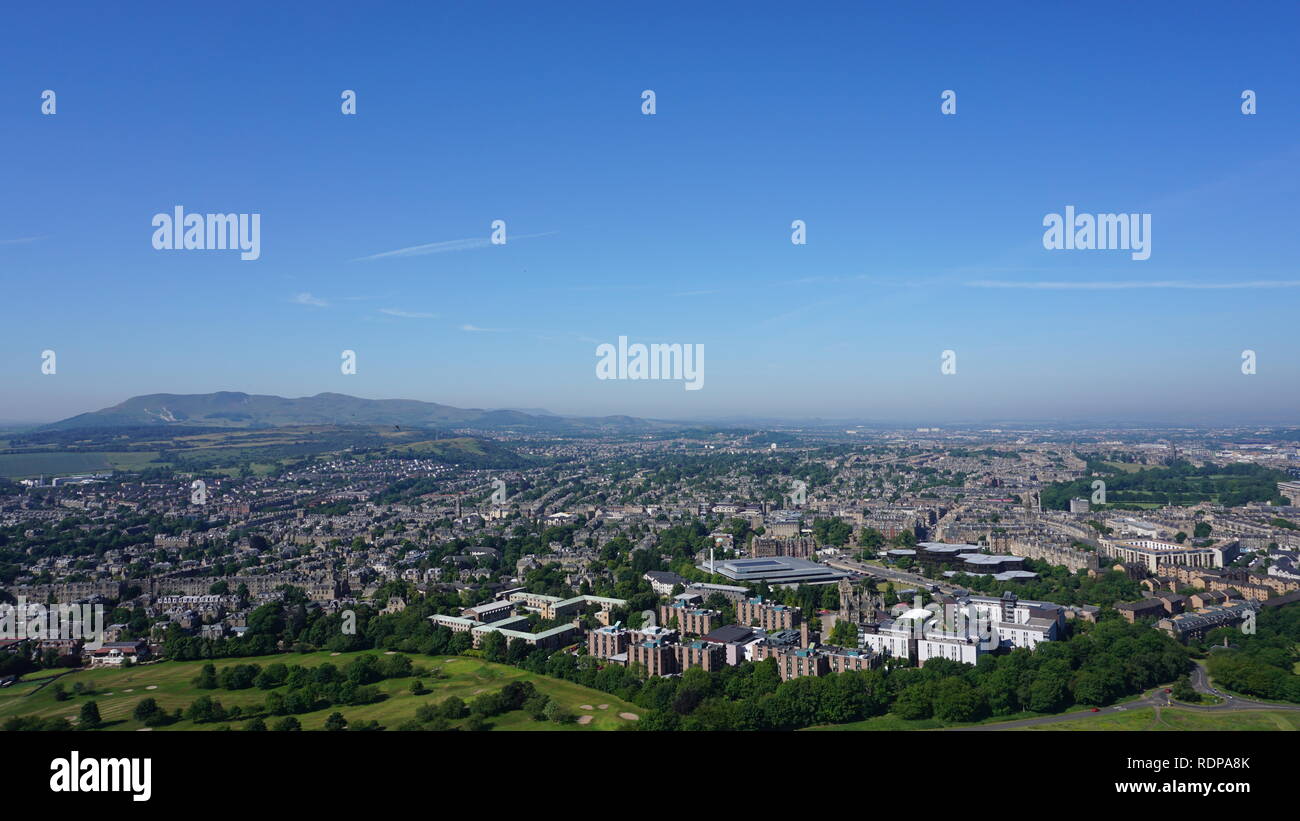 Vista su Edimburgo, Scozia, Regno Unito Foto Stock