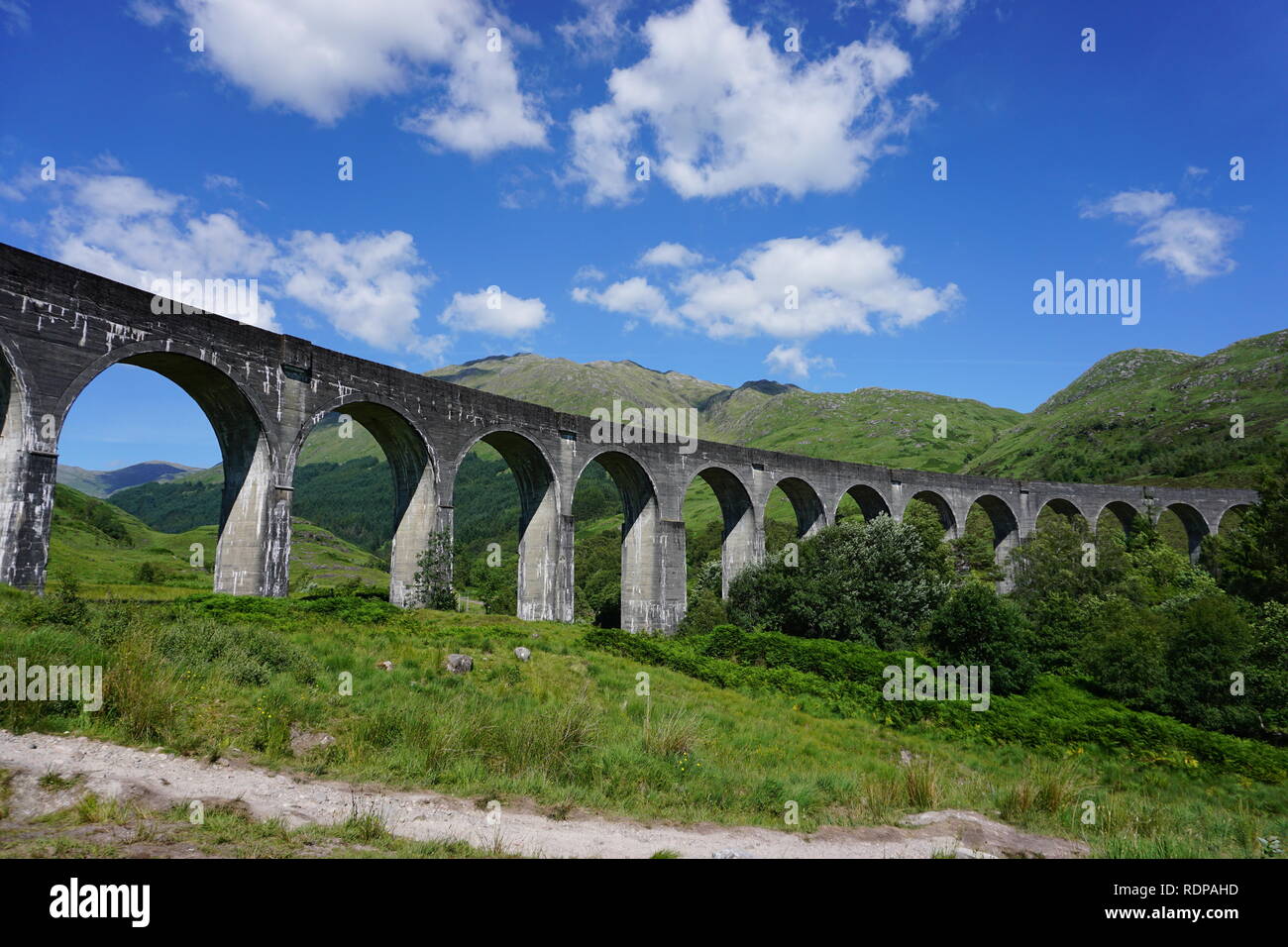 Il viadotto in Highlands, Scozia Foto Stock