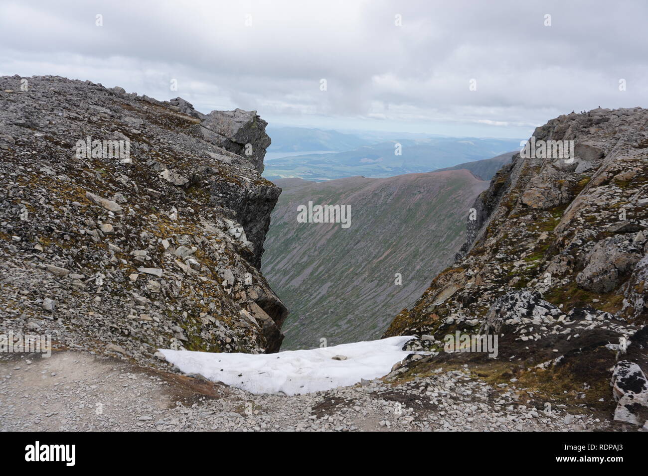 Vista da Ben Nevis, Scozia Foto Stock