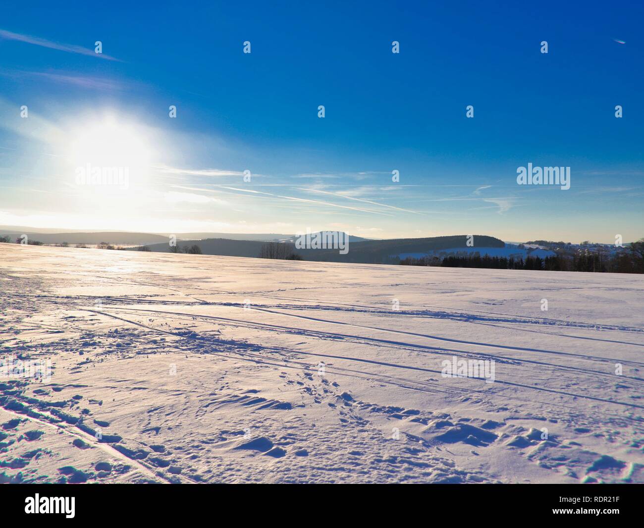 Inverno in annaberg-buchholz Foto Stock