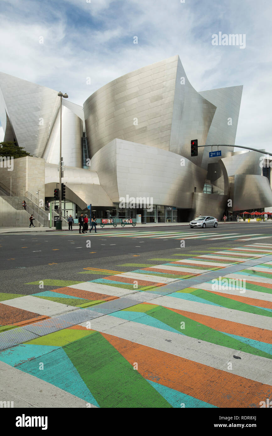 Il Walt Disney Concert Hall di Los Angeles, California, Stati Uniti d'America Foto Stock