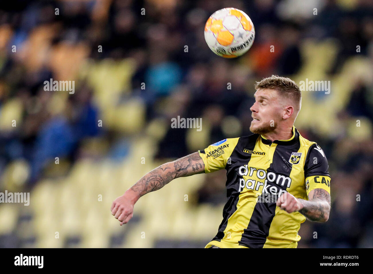 ARNHEM - Vitesse - Excelsior , Calcetto , Stagione 2018/2019 , Eredivisie , Gelredome , 18-01-2019 ,Vitesse player Maikel van der Werff Foto Stock