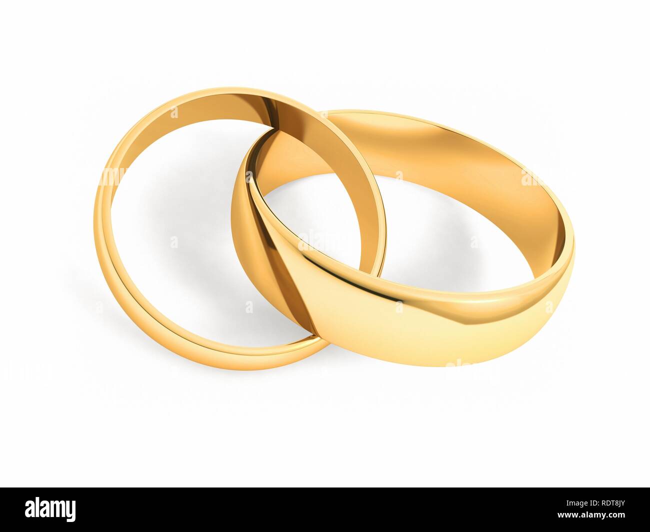 Fedi nuziali Foto Stock