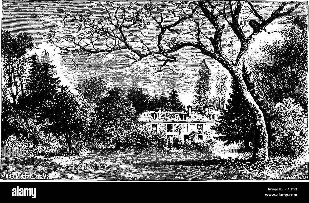 . I parchi e i giardini di Parigi, considerato in relazione alla voglia di altre città e dei giardini pubblici e privati; essendo note su uno studio di Parigi giardini. Il giardinaggio; Giardini; parchi. 210 PARCHI E GIARDINI OP PARIGI. [Cap. XIV. piccolo edificio overgrowu di Edera e profondamente embosomed tra gli alberi nobili-che è così pittoresco che poco importa che si tratti di una realtà o una farsa, per esso è senza dubbio un oggetto affascinante; così muchso,che pochi avranno cura di essere detto che fu originariamente costruito come una vera e propria latteria. Non meraviglia che Carlo X., quando azionato dal suo trono dal revolu Foto Stock