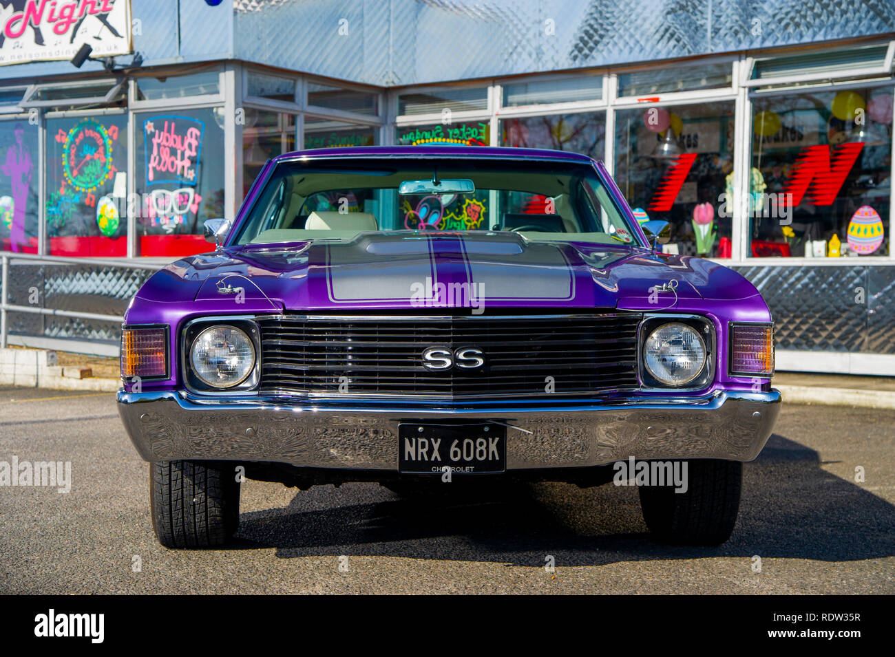 1972 Chevrolet Chevelle SS classic American muscle car Foto Stock