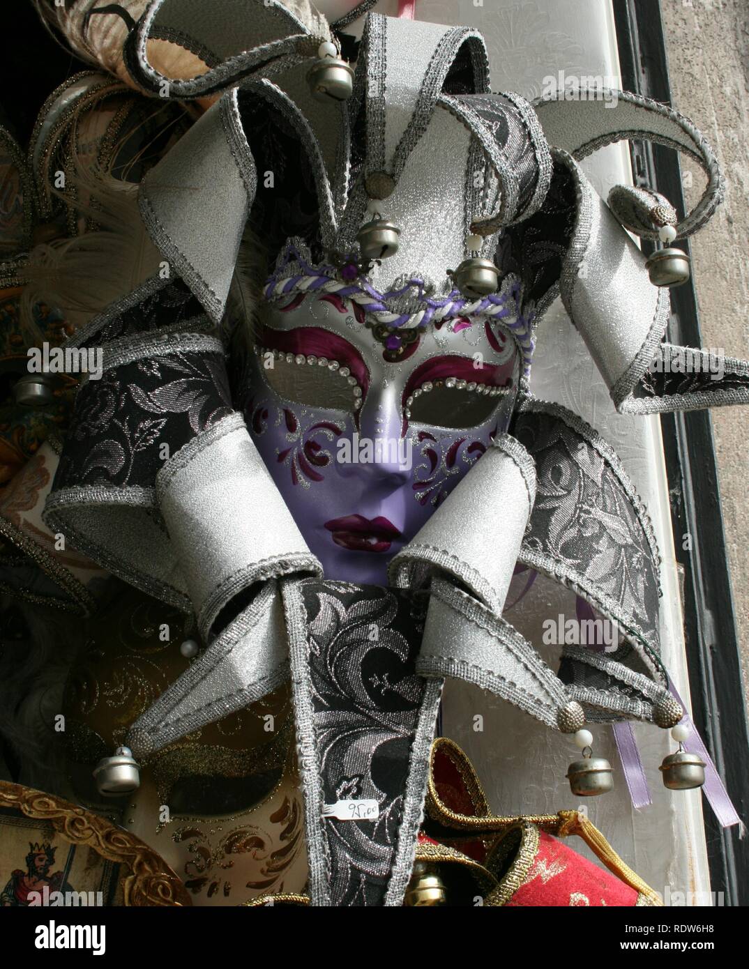 Maschera di carnevale di Venezia Foto Stock