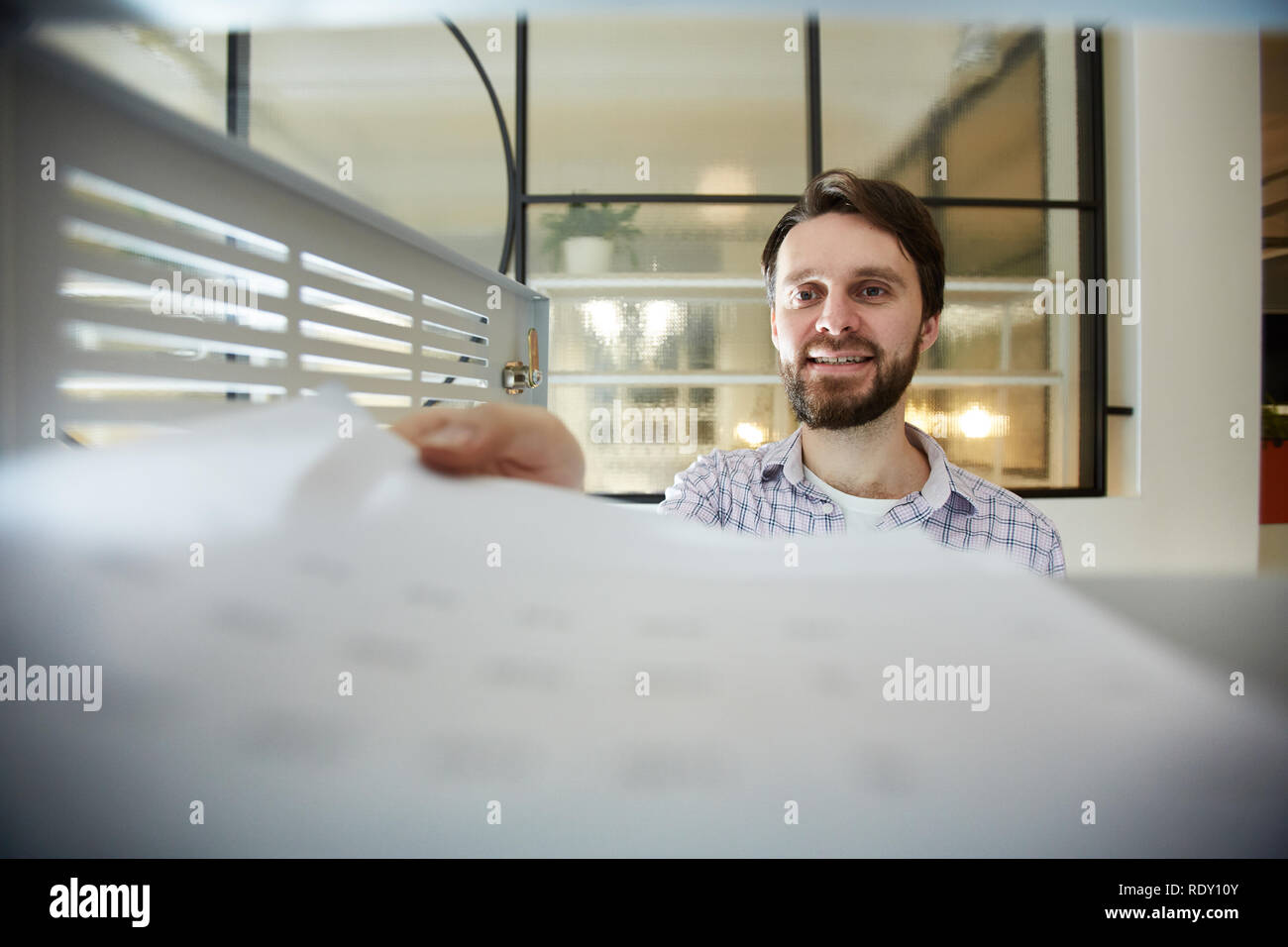 Ragioniere al lavoro Foto Stock