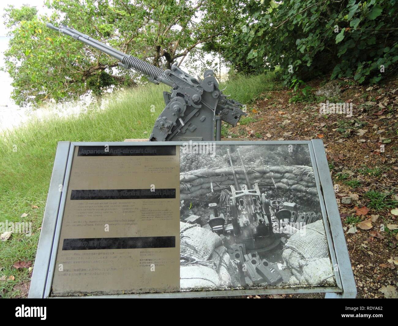 L'artiglieria - La guerra in Pacific National Historical Park (Ga'un punto) - Foto Stock