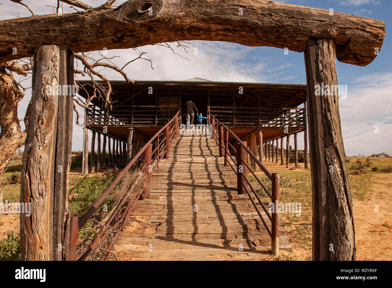 Woolshed Kinchega, Menindee, Nuovo Galles del Sud, Australia Foto Stock