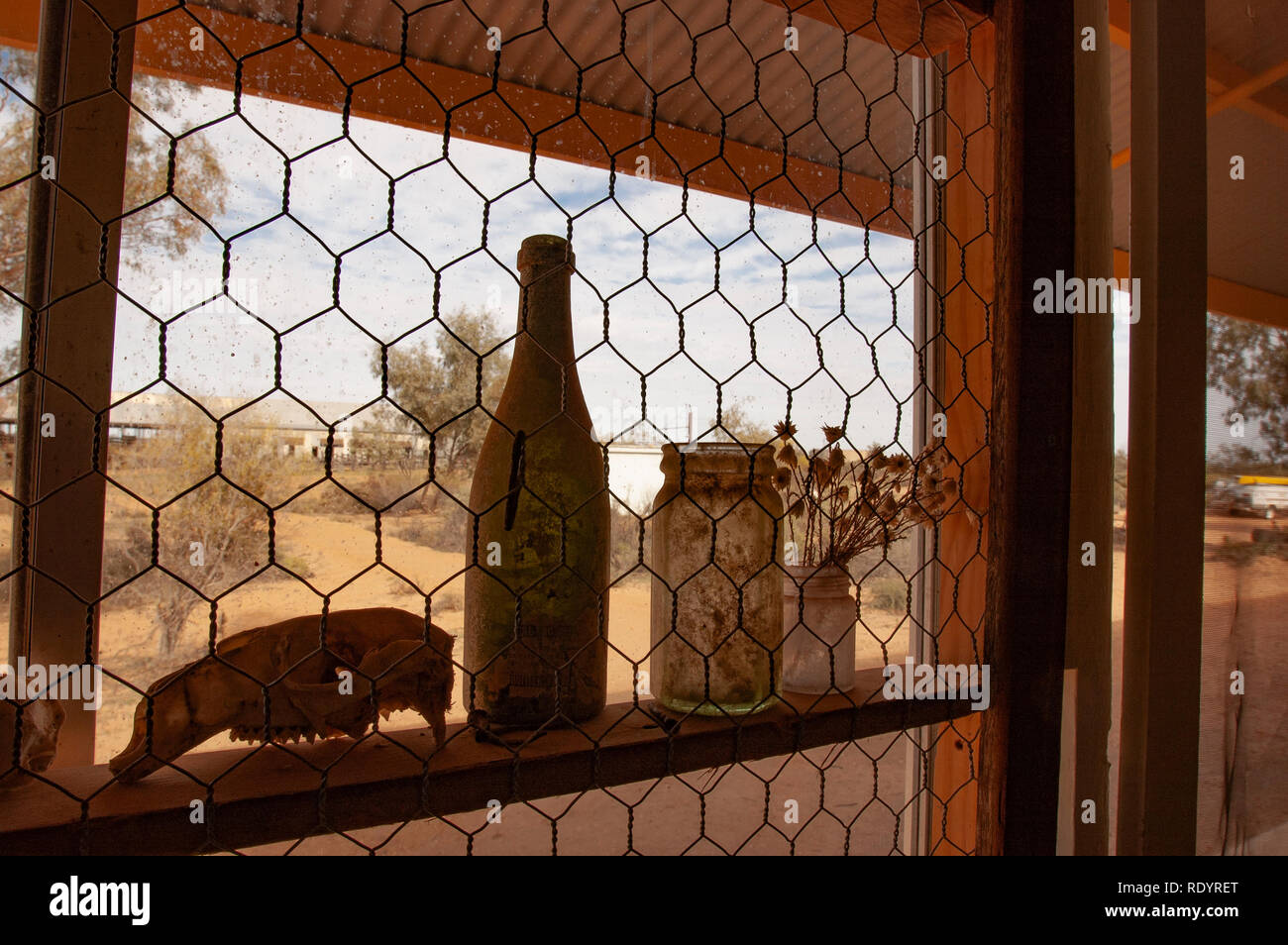 Woolshed Kinchega, Menindee, Nuovo Galles del Sud, Australia Foto Stock