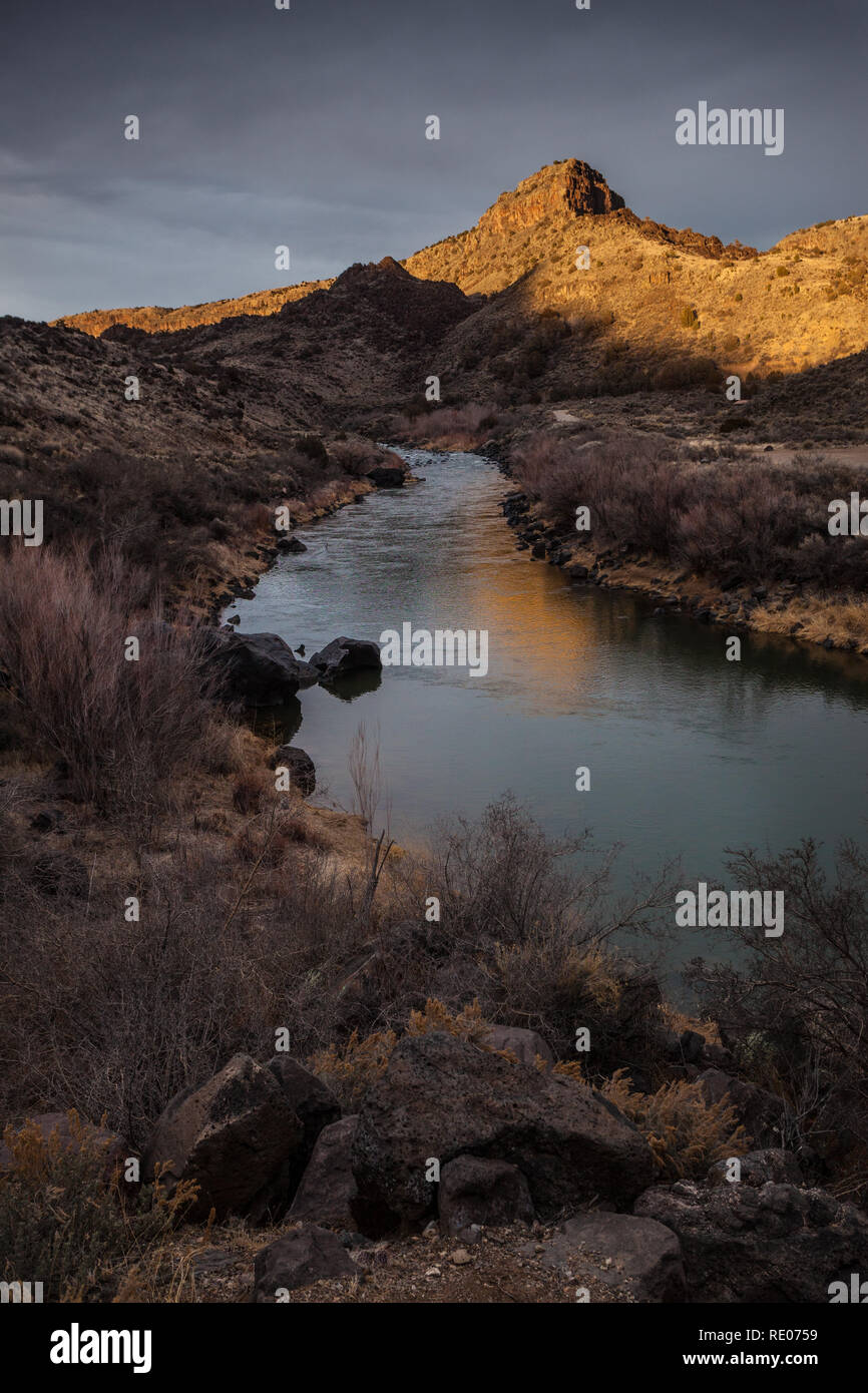 Giunzione di Taos, Taos County, Nuovo Messico, STATI UNITI D'AMERICA Foto Stock