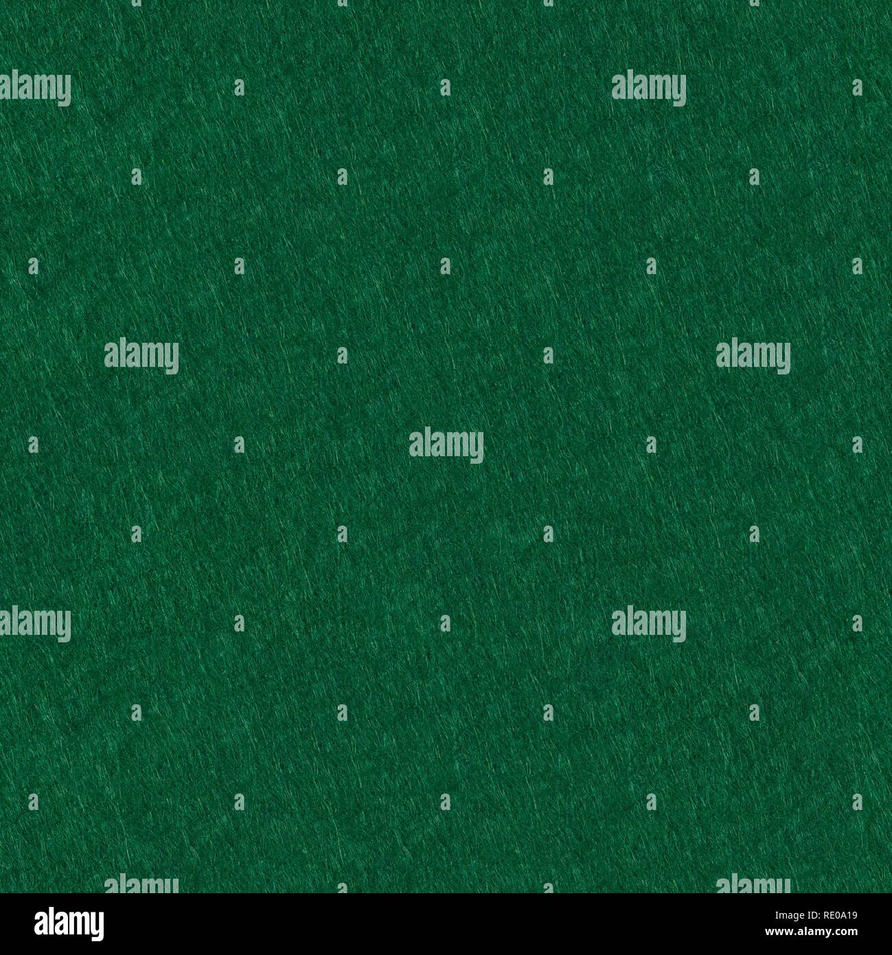 Tavolo del poker feltro sfondo in colore verde. Seamless texture quadrato, tile ready. Foto Stock