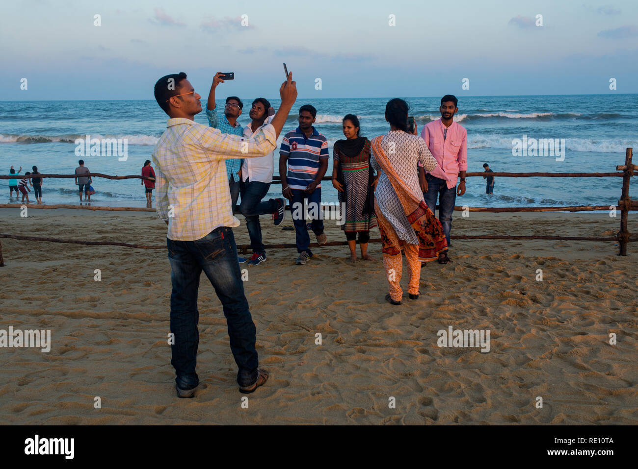 Spiaggia di Marina Foto Stock