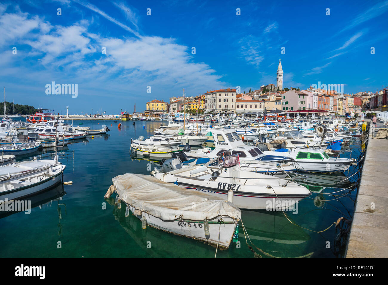 Rovigno, Istria, Croazia. Foto Stock