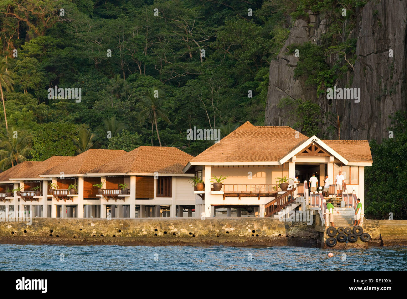 El nido resort Miniloc island, arcipelago Bacuit, PALAWAN FILIPPINE, Asia sud-orientale, Asia Foto Stock