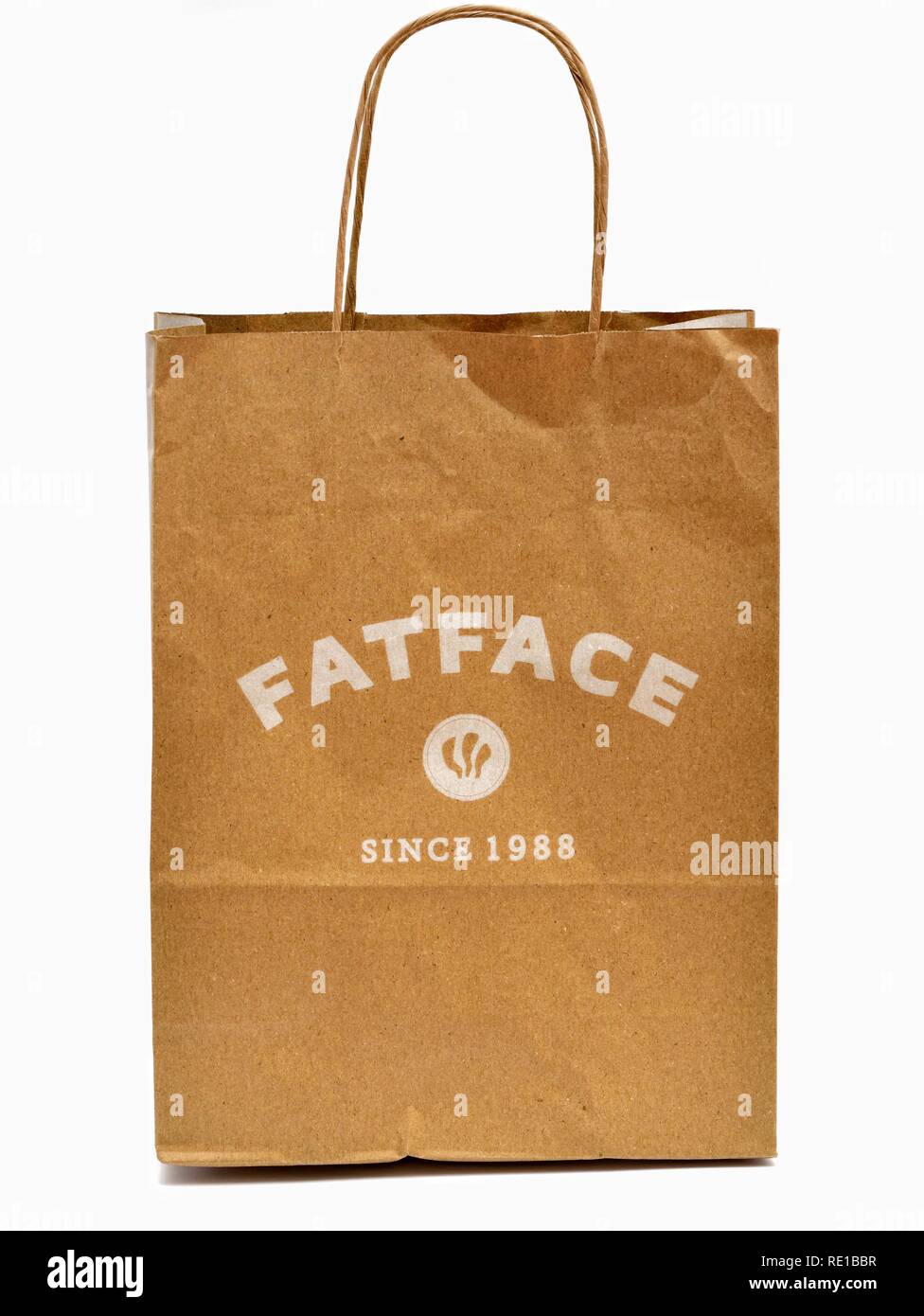 Carta Fatface borsa di trasporto Foto Stock