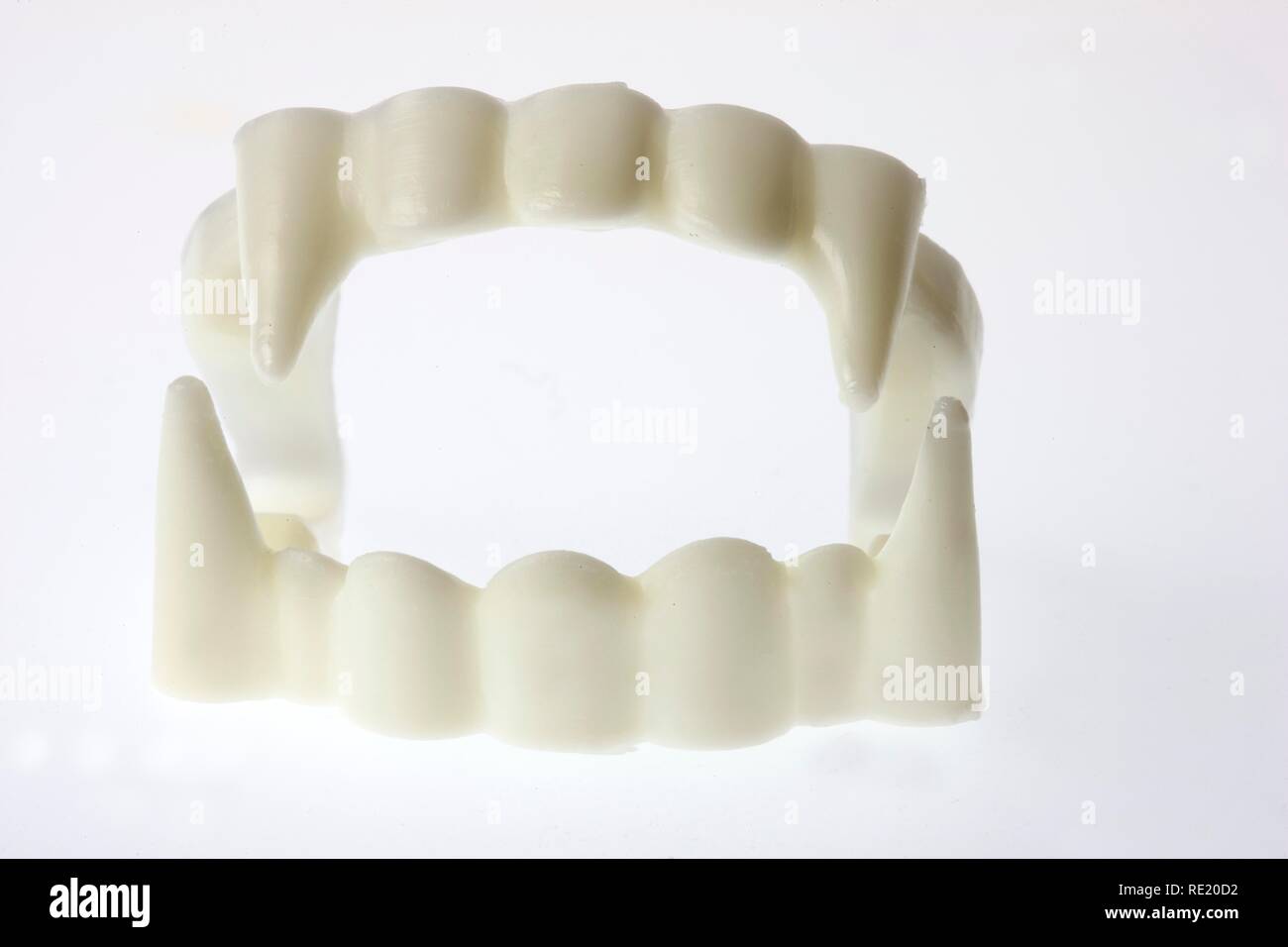 Denti del vampiro, elemento di novità Foto Stock