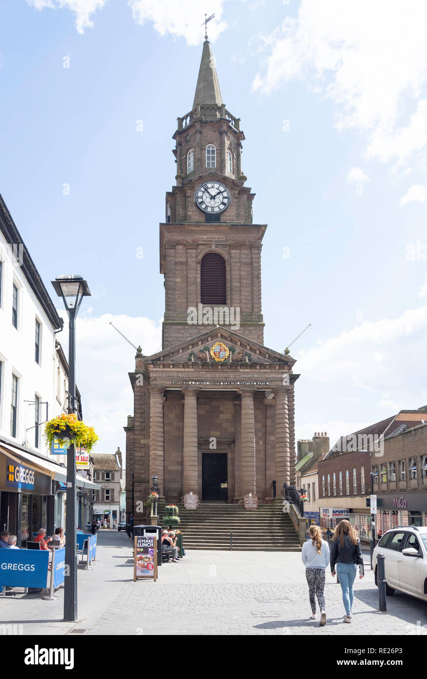 Il Municipio (Guildhall), Marygate, Berwick-upon-Tweed, Northumberland, England, Regno Unito Foto Stock