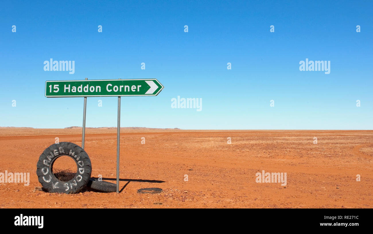 Spegnere a Haddon angolo via Haddon Corner Road, Queensland, Australia Foto Stock