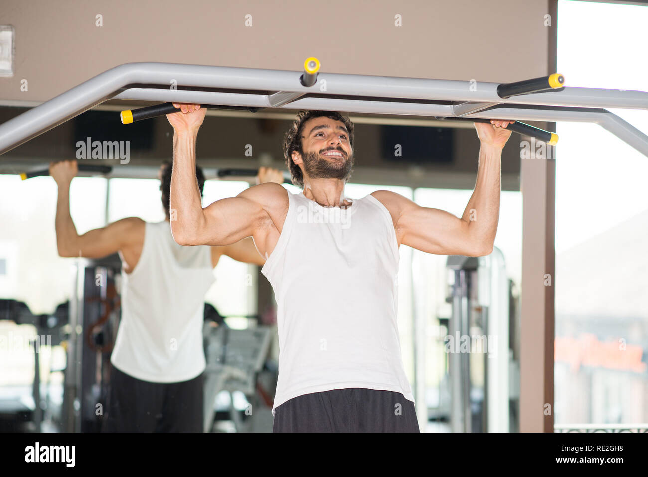 Corpo libero calisthenics formazione Foto Stock