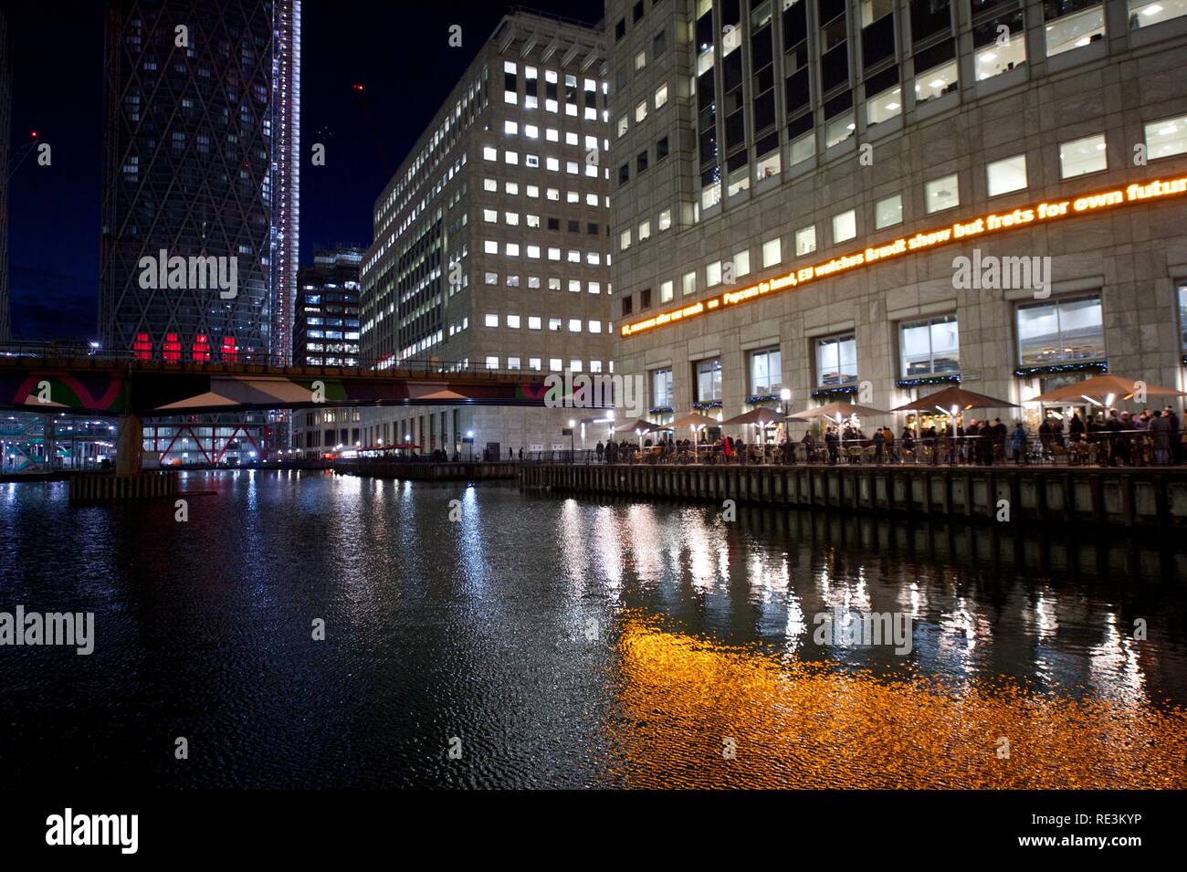 Canary Wharf, London REGNO UNITO Foto Stock